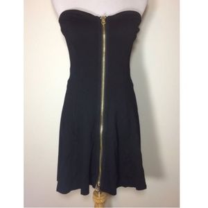 Juicy Couture Ponte Strapless Dress Size 6 Black